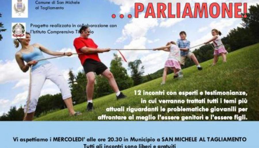 Parliamone ciclo di incontri a San Michele al Tagliamento Parliamone ciclo di incontri a San Michele al Tagliamento