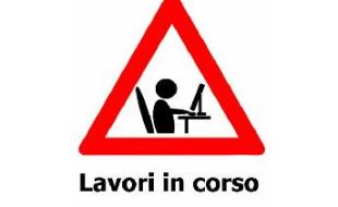 Lavori in corso sul sito istituzionale