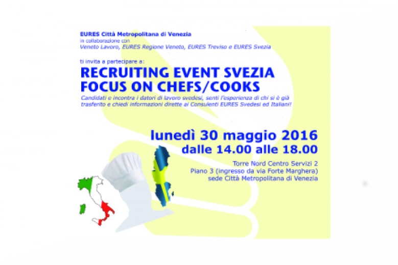 Recruiting event Svezia Focus on Chefs/Cooks Recruiting event Svezia Focus on Chefs/Cooks