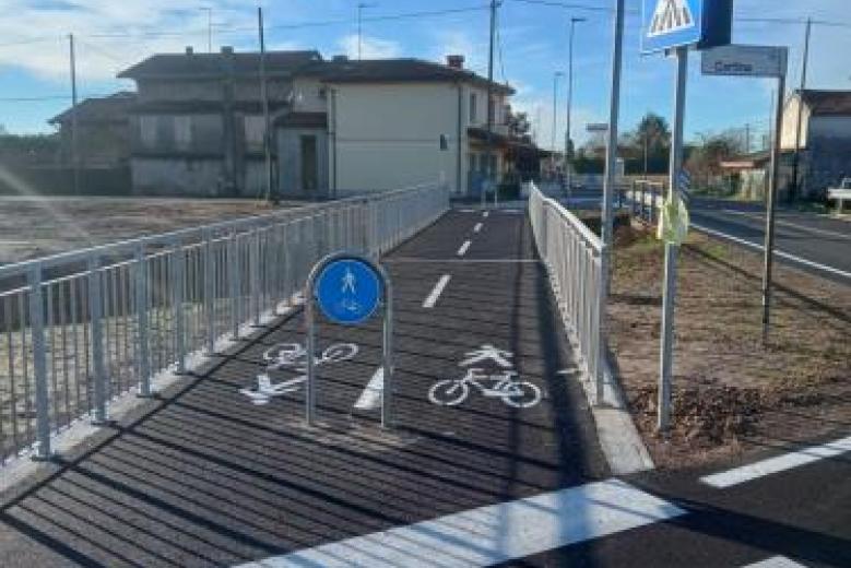 viabilità ciclabile via Pordenone