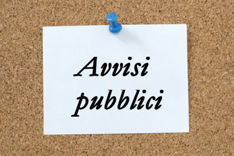 Avvisi pubblici all'albo pretorio