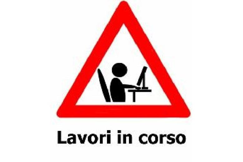 Lavori in corso sul sito istituzionale