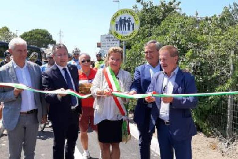 taglio nastro ciclabile cavallino treporti