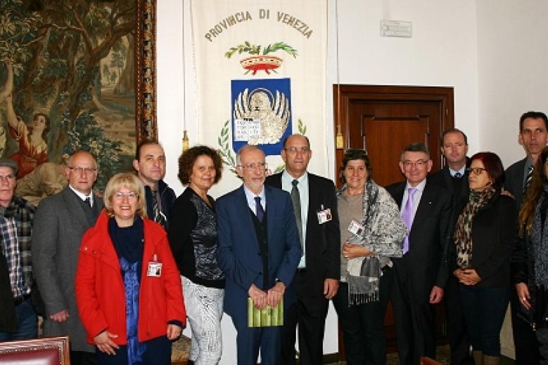 Venezia, delegazione veneto brasiliana in visita a Ca' Corner